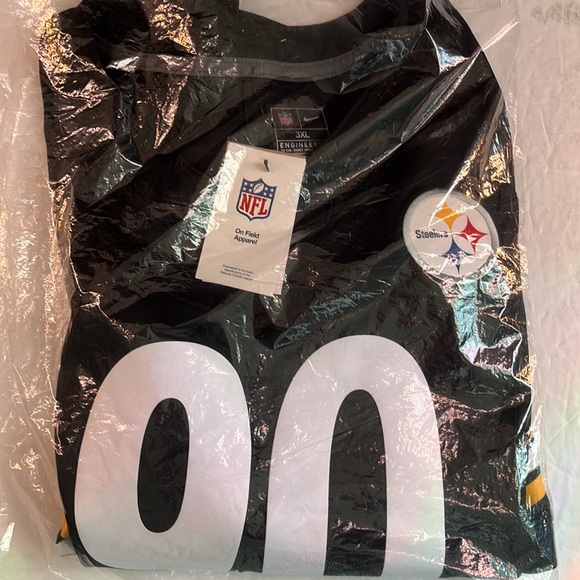 Pittsburgh Steelers TJ Watt NFL Jersey Black, Yellow White - Adult Size 3XL - Picture 11 of 12